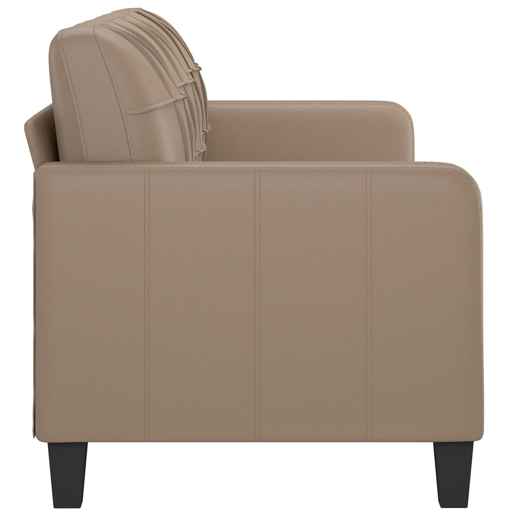 3-Seater Sofa Cappuccino Leather