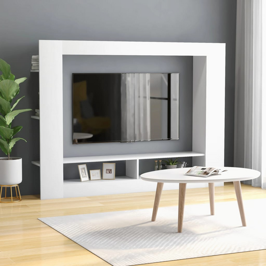 Engineered Wood TV Cabinet in White