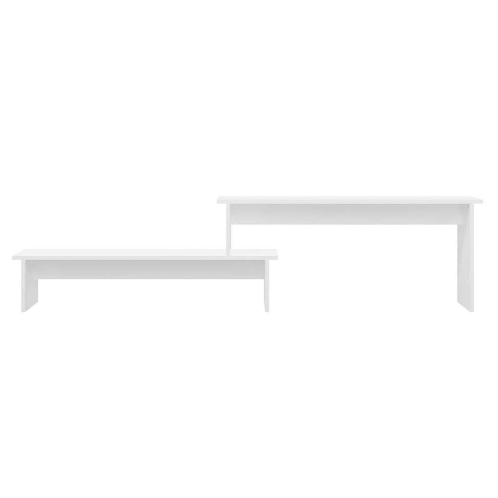 Engineered Wood TV Cabinet High Gloss White 70.9"x11.8"x16.9"