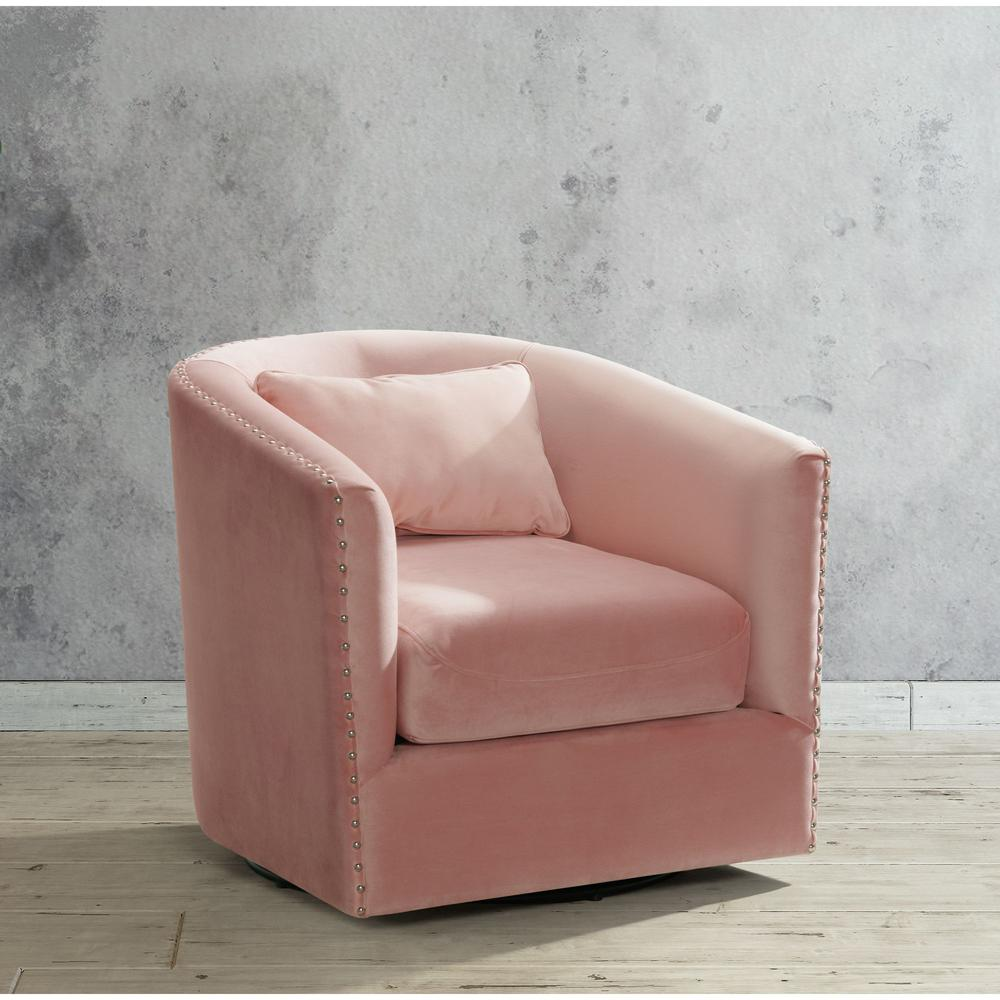 Zola Swivel Chair in Blush