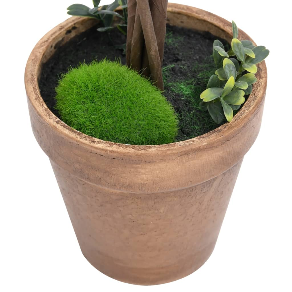 Green Artificial Ball Shaped Boxwood Plants with Pots 2 pcs 22"