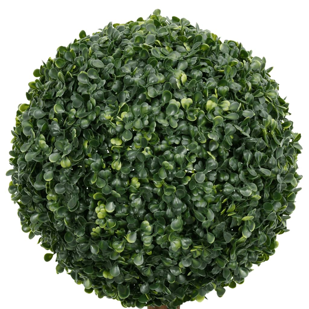 Green Artificial Ball Shaped Boxwood Plant with Pot 46.9"