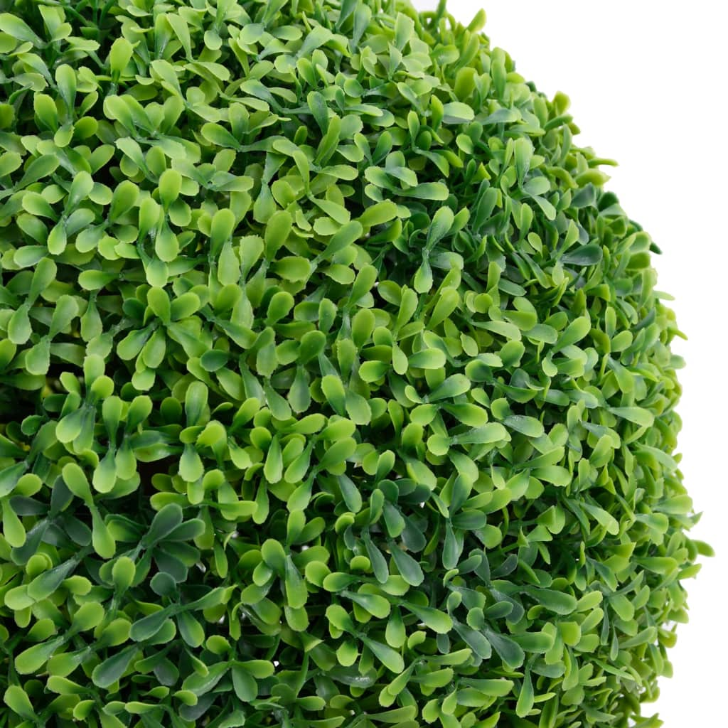 Green Artificial Ball Shaped Boxwood Plant with Pot 19.7"