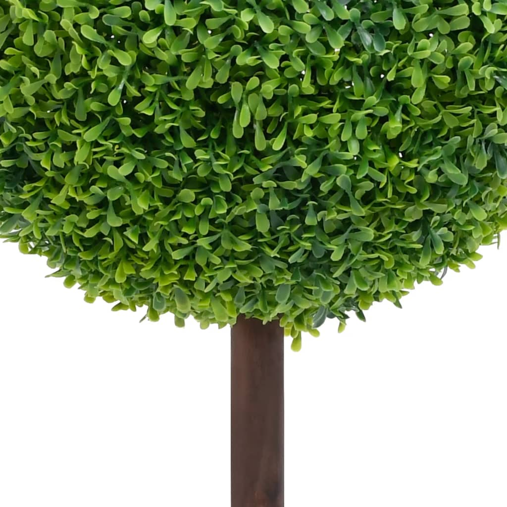 Green Artificial Ball Shaped Boxwood Plant with Pot 19.7"