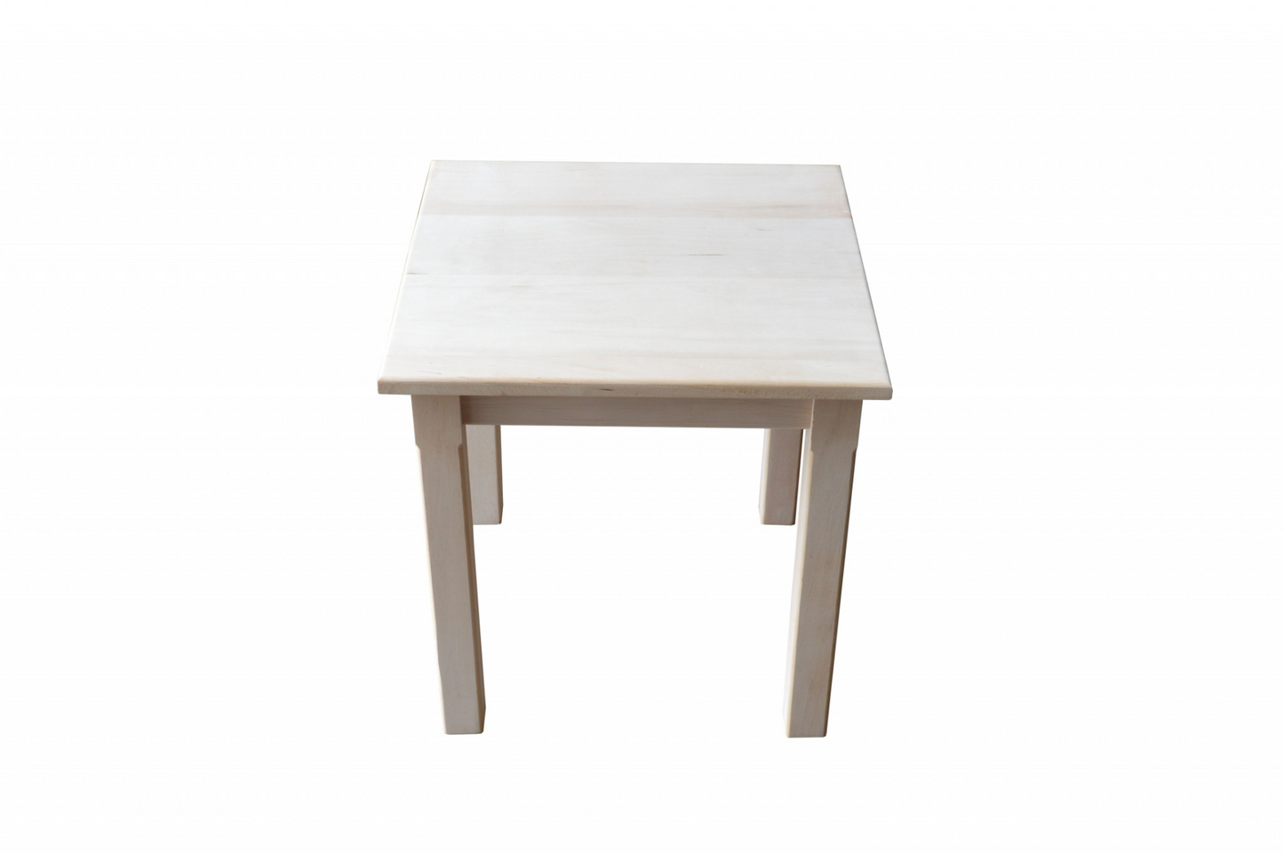 20" Unfinished Solid Wood Square End Table