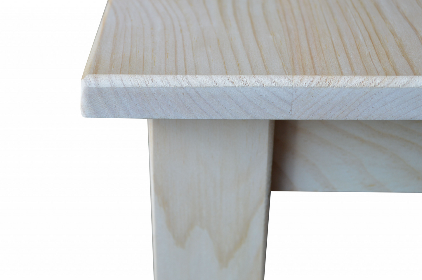 20" Unfinished Solid Wood Square End Table