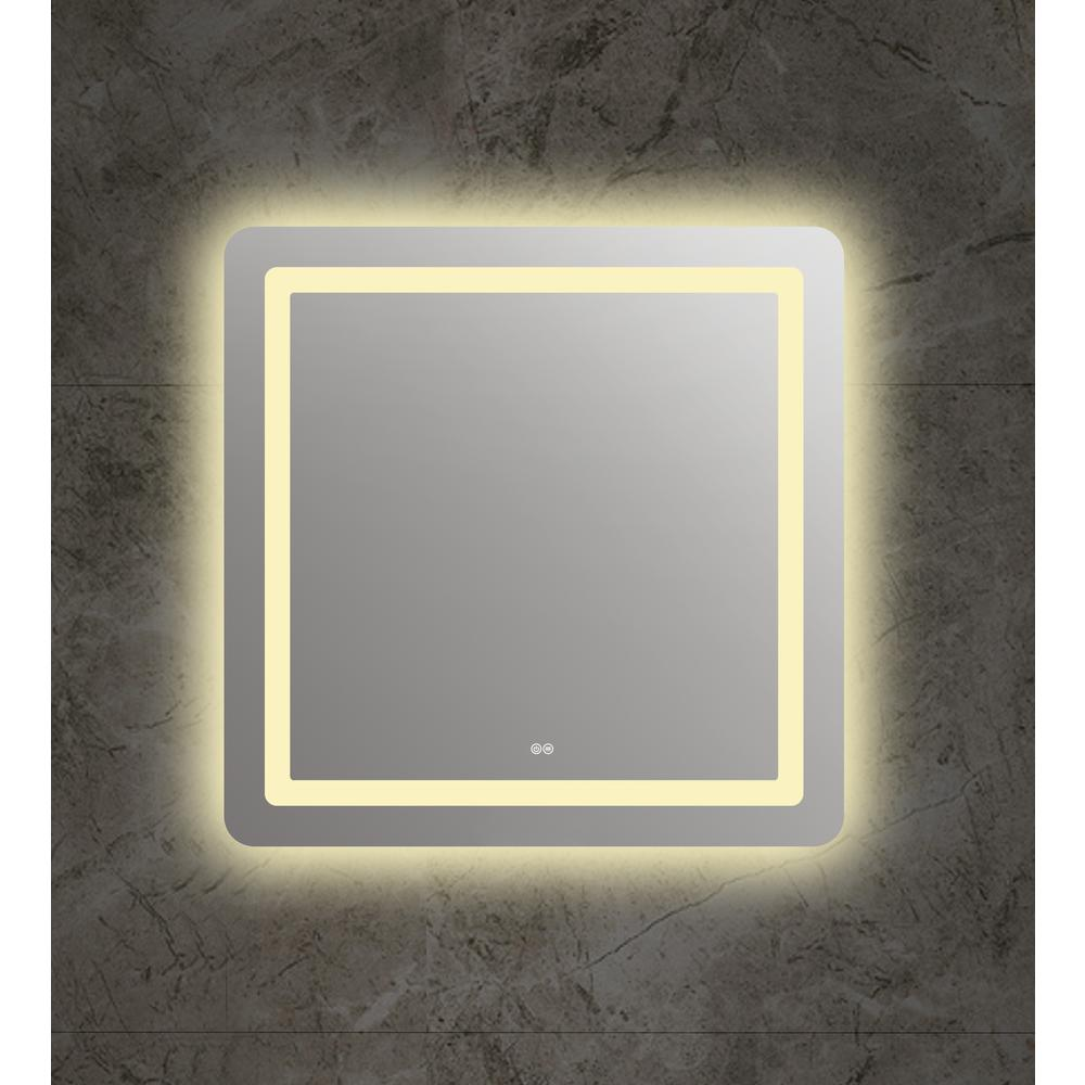 Back Lit LED Mirror 4000K Warm White 24" Wide