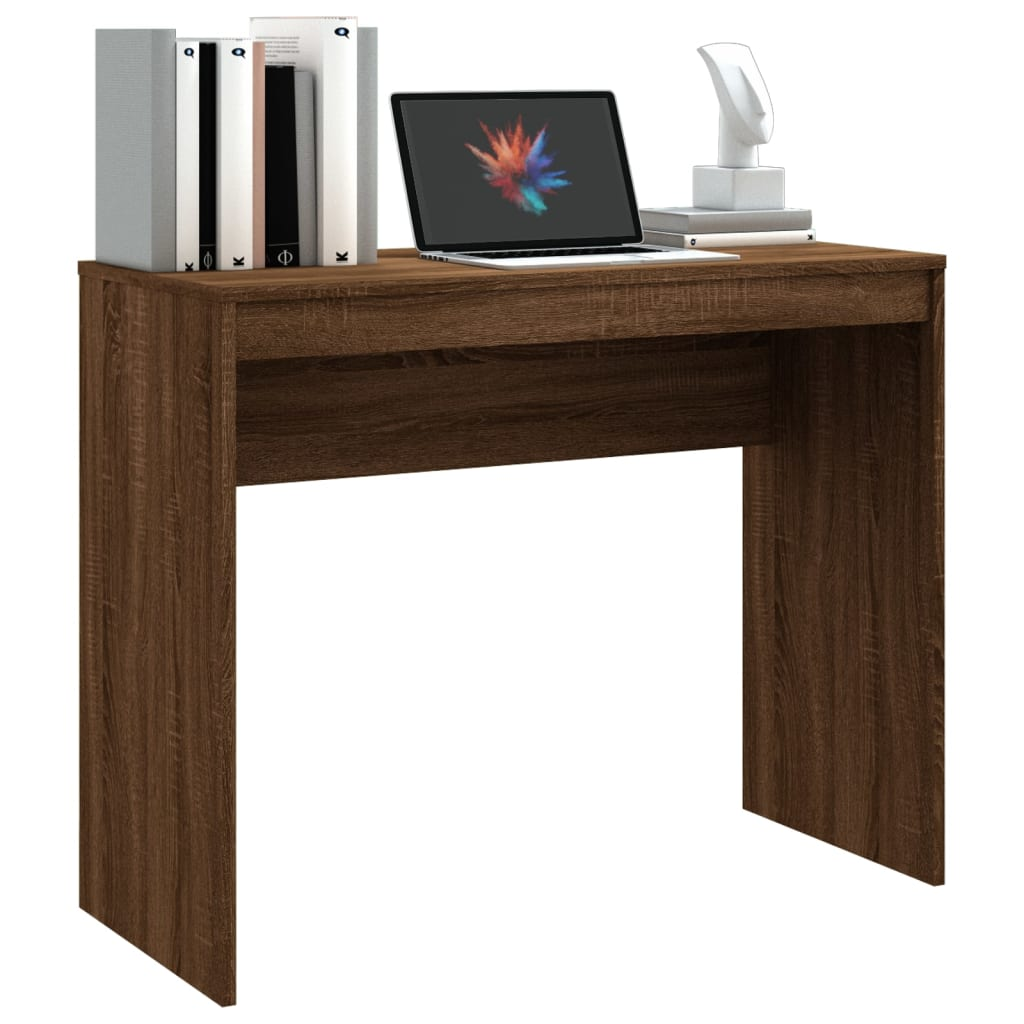 Engineered Wood Brown Oak Desk