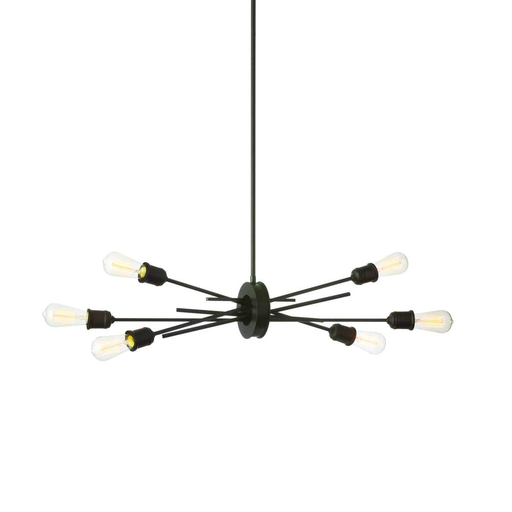 6LT Horizontal Pendant - Espresso Finish